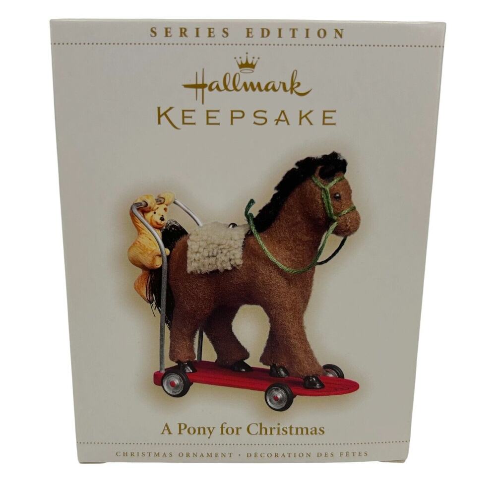 Hallmark Keepsake Ornament 2006 A PONY for CHRISTMAS 9th in SERIES Linda Sickman